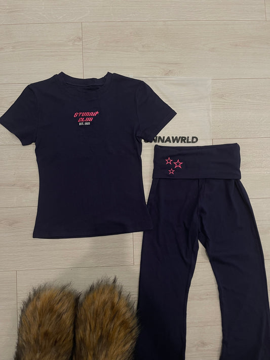 FOLDOVER PANTS SET